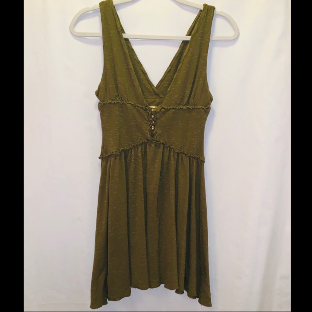 Free People Olive Green Dress :: M